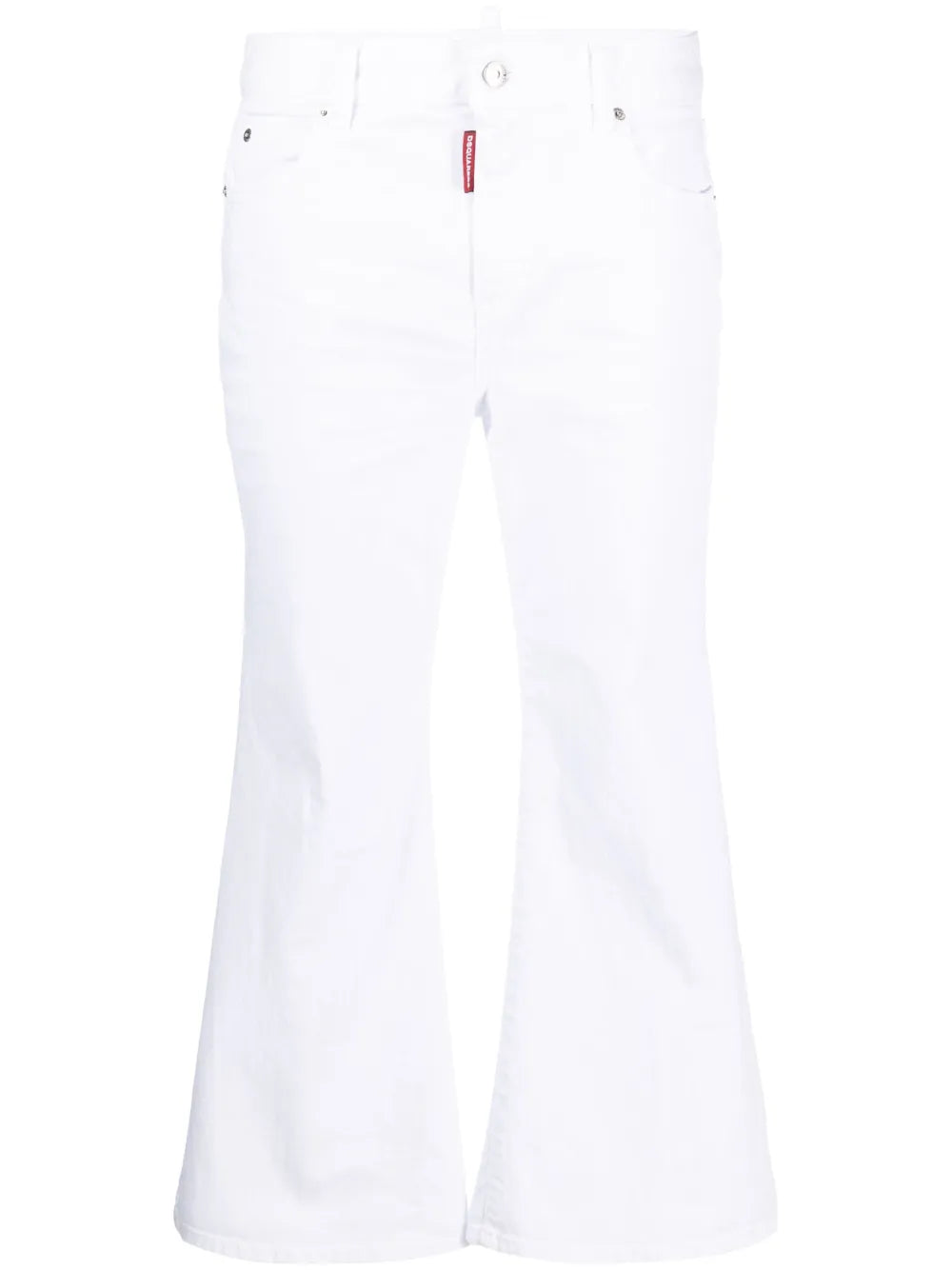 White Bull Cropped Jeans