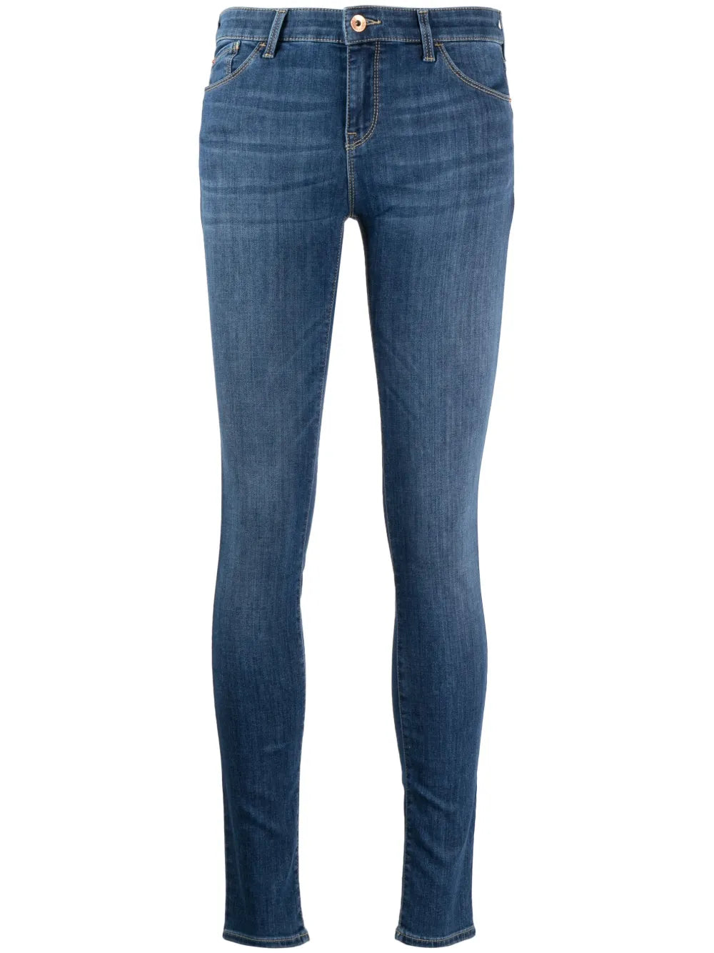 Embroidered-Logo Jeans