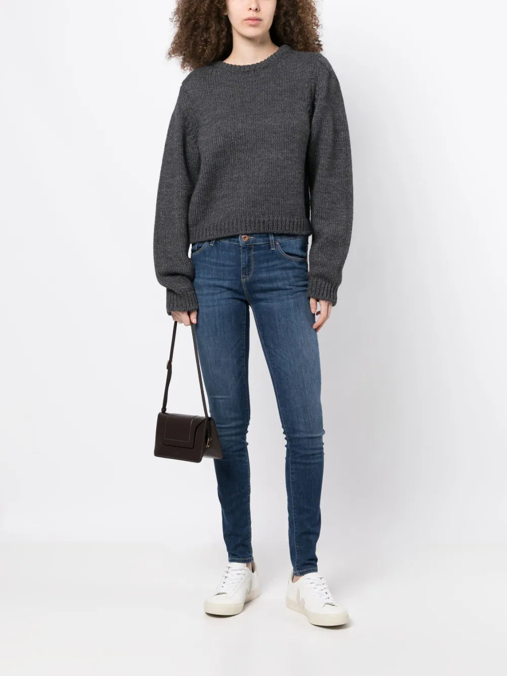 Embroidered-Logo Jeans