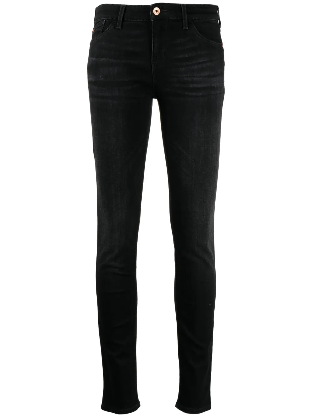 Embroidered-Logo Jeans