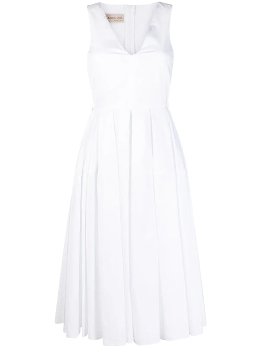V-Neck Sleeveless Dress