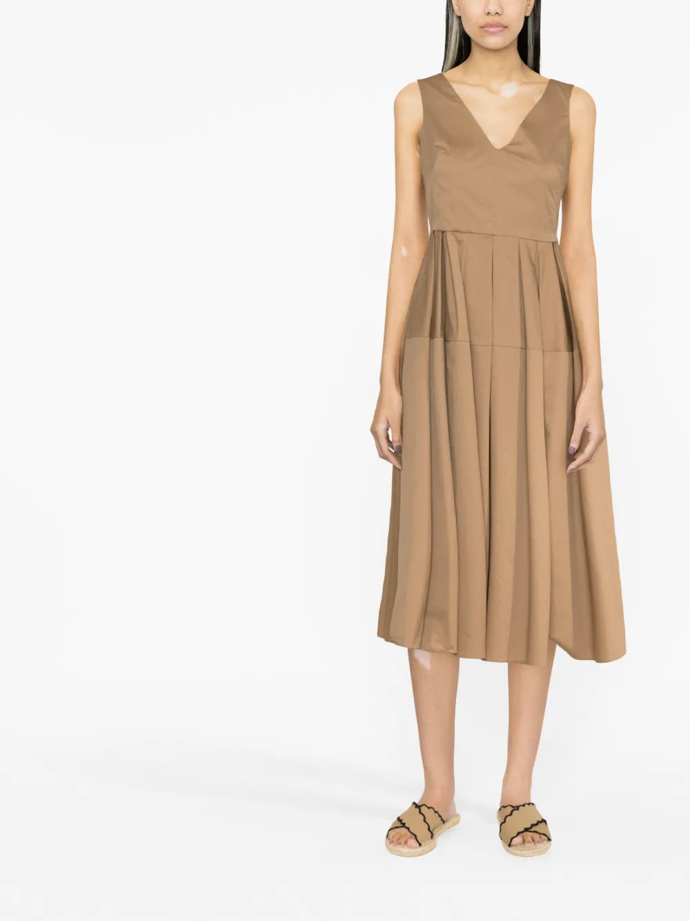 V-Neck Sleeveless Dress
