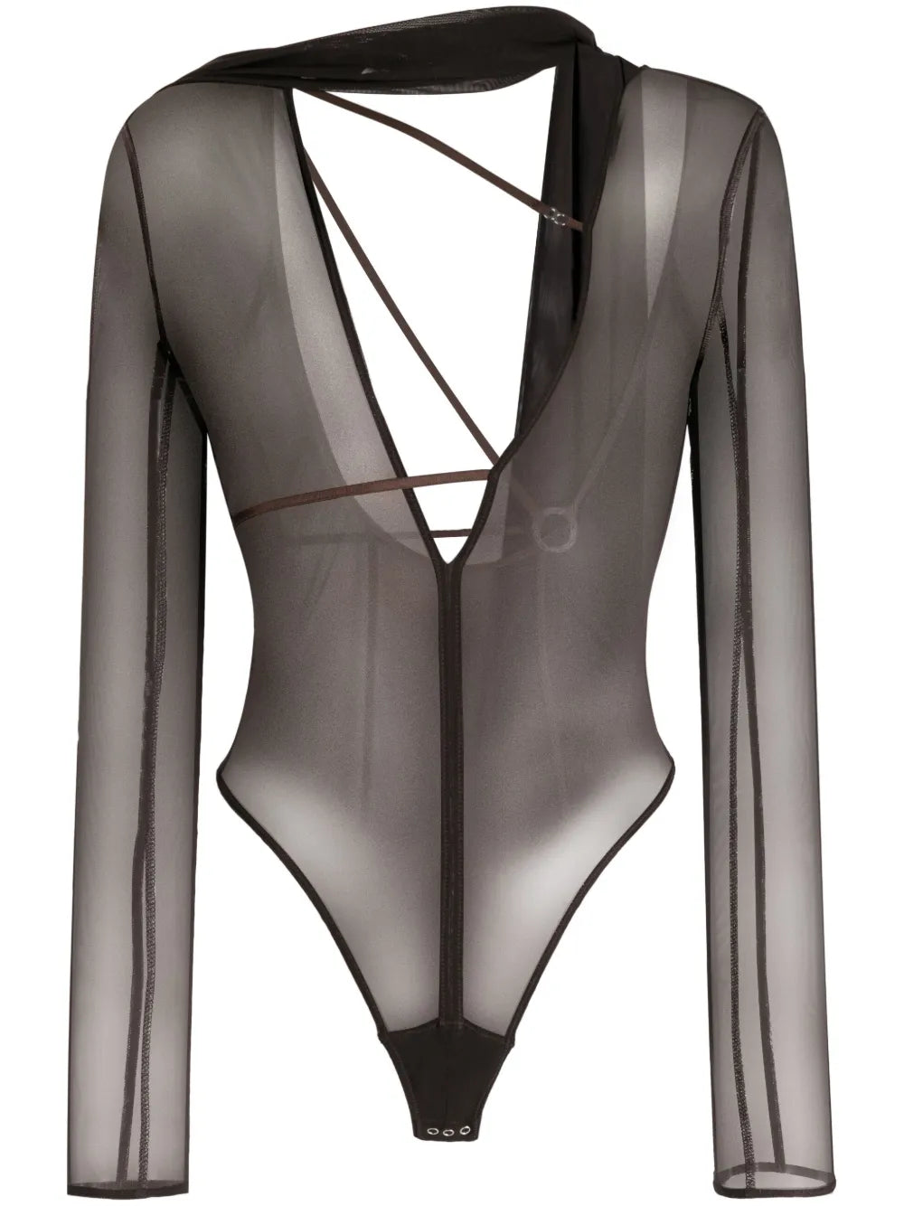 Le Body Abanaba Semi-Sheer Bodysuit