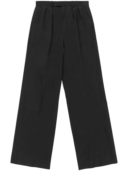 High-Waisted Straight-Leg Trousers