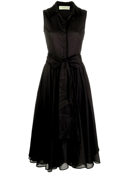 Sleeveless Shirt Dress