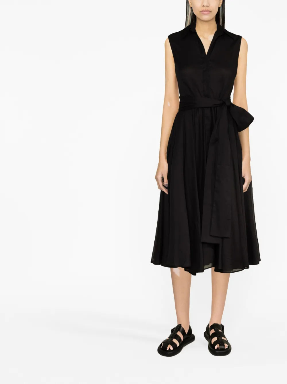 Sleeveless Shirt Dress