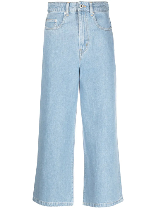 Sumire Cropped Wide-Leg Jeans