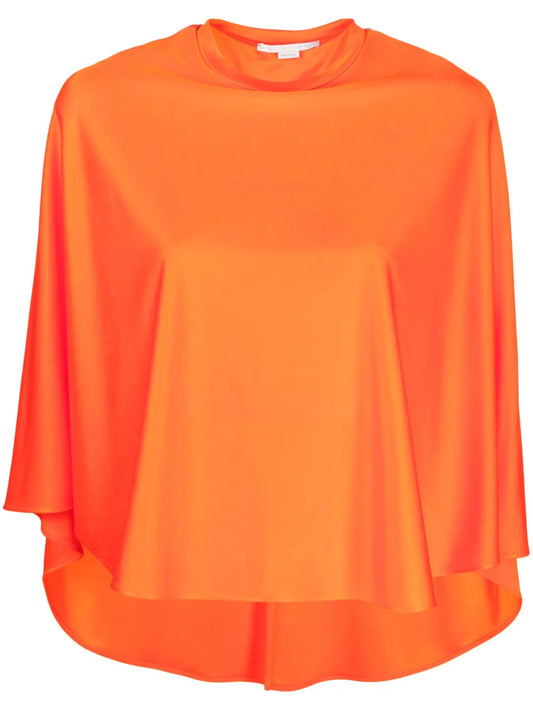 High-Low Draped Blouse