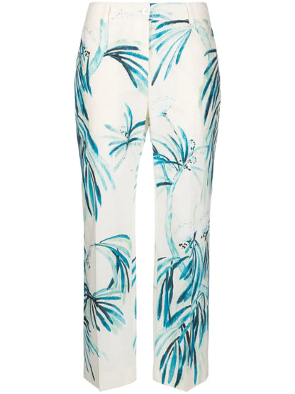 Mid-Rise Straight-Leg Trousers