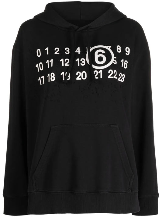 Logo-Print Detail Hoodie