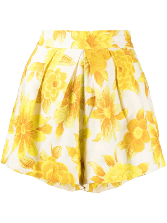 Sonny Floral-Print Linen Shorts