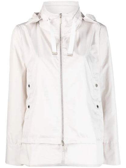 Layered-Effect Hooded Jacket
