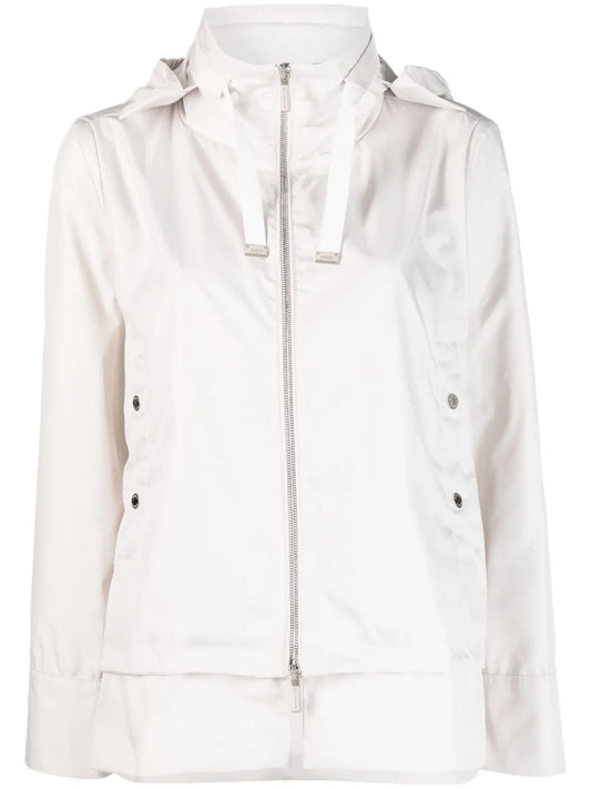 Layered-Effect Hooded Jacket