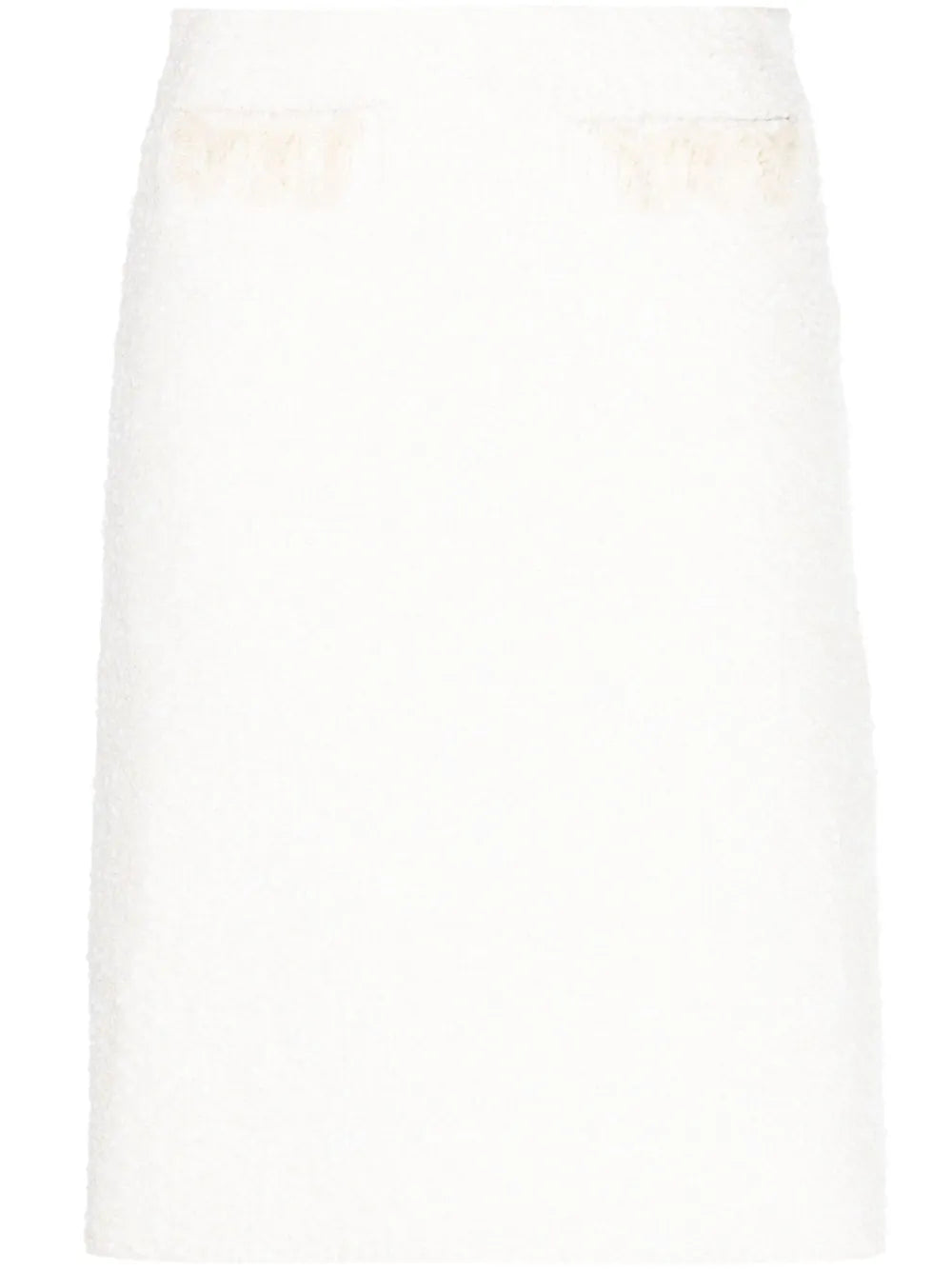 High-Waisted Straight Skirt