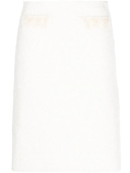 High-Waisted Straight Skirt