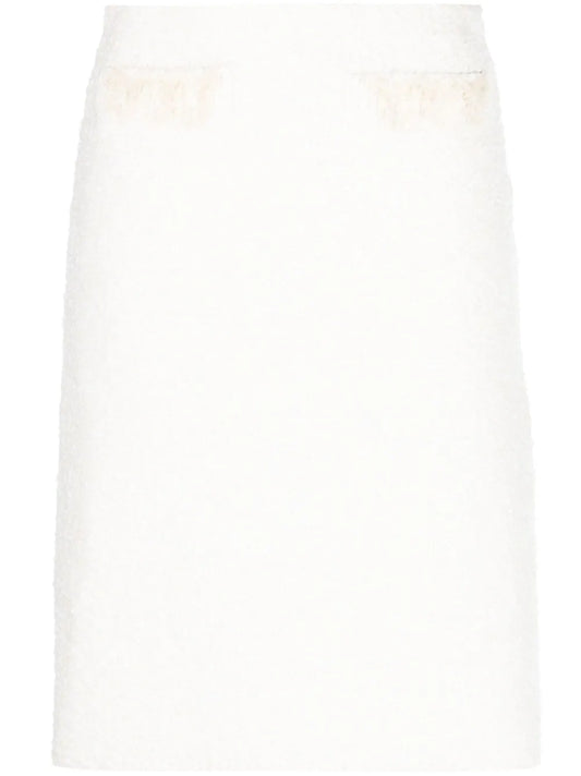 High-Waisted Straight Skirt