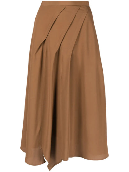 Draped Midi Skirt
