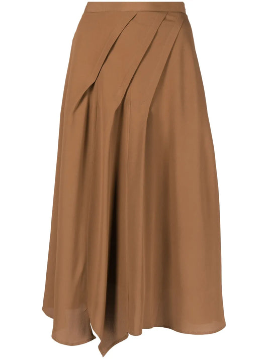 Draped Midi Skirt