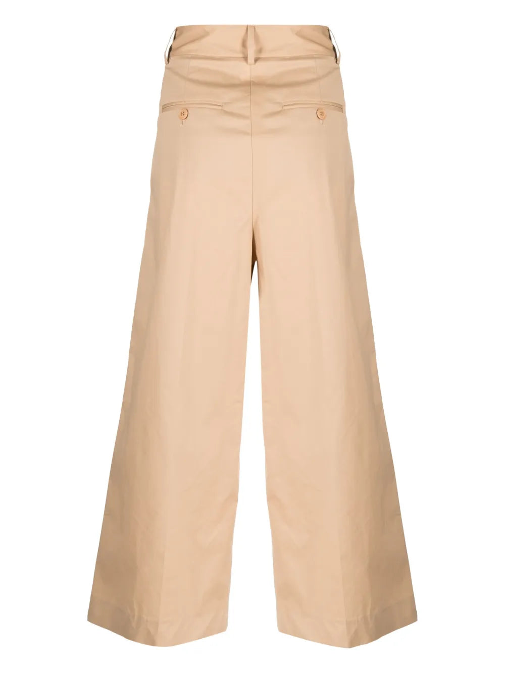 Wide-Leg Pleated Trousers