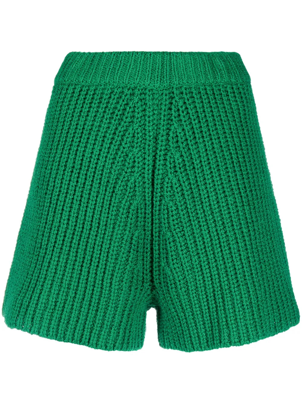 High-Waisted Knitted Shorts