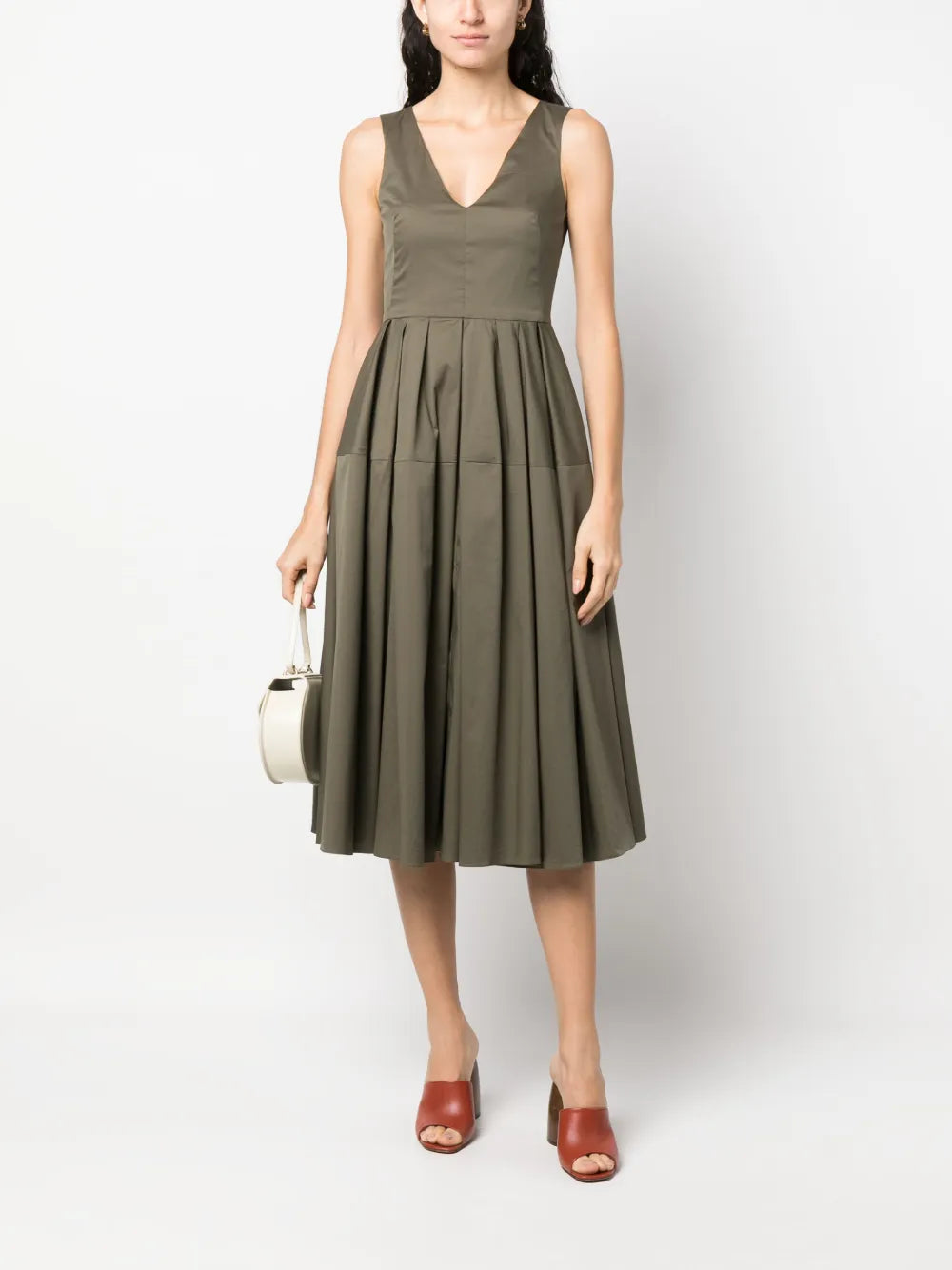 V-Neck Sleeveless Dress
