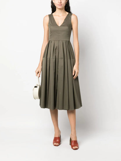 V-Neck Sleeveless Dress