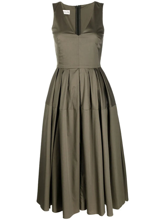 V-Neck Sleeveless Dress