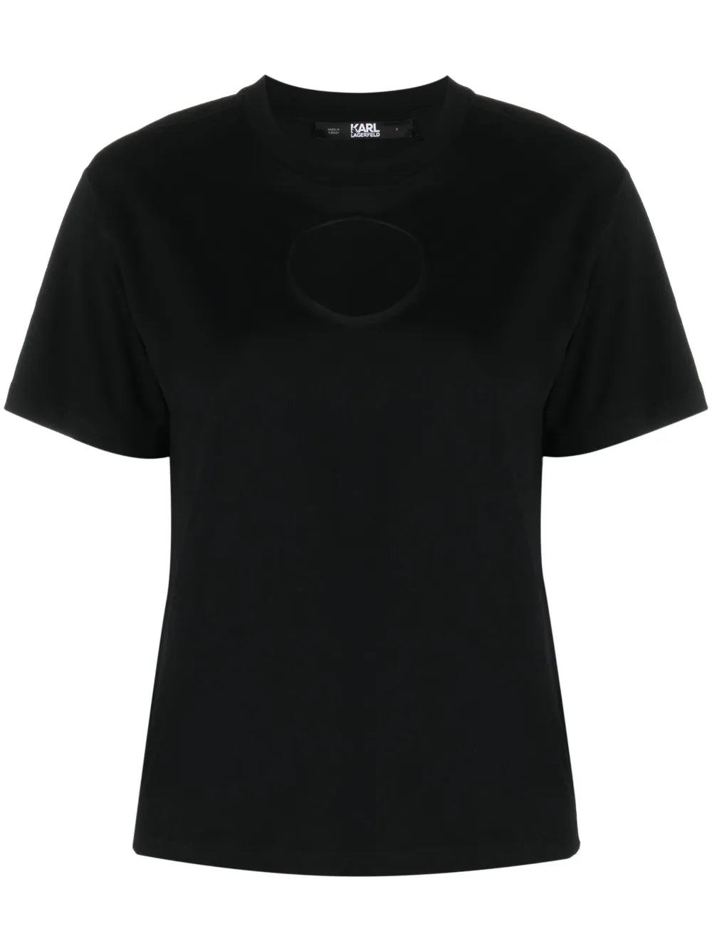 Cut-Out Cotton T-Shirt