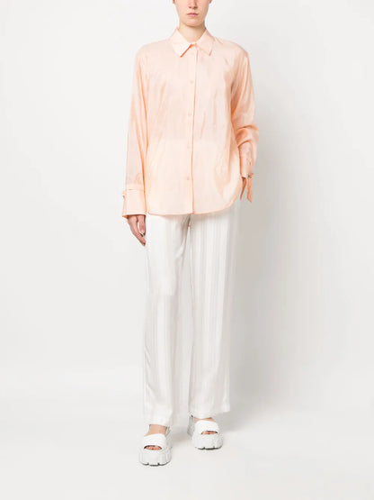 Cuff Strap Silk Shirt
