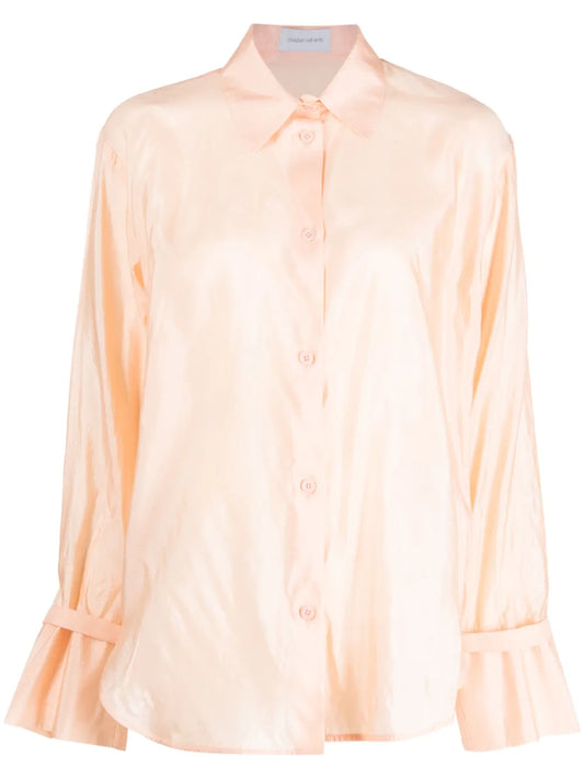 Cuff Strap Silk Shirt
