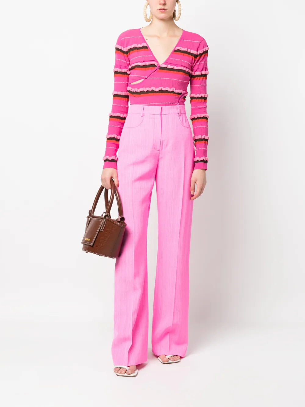Le Pantalon Sauge Flared Trousers