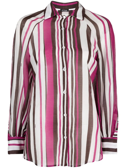 Striped Cotton-Silk Shirt