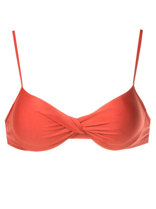 Cassis Twisted Bikini Top