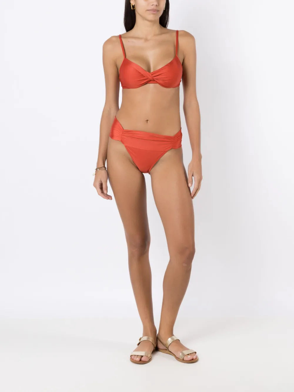 Cassis Twisted Bikini Top