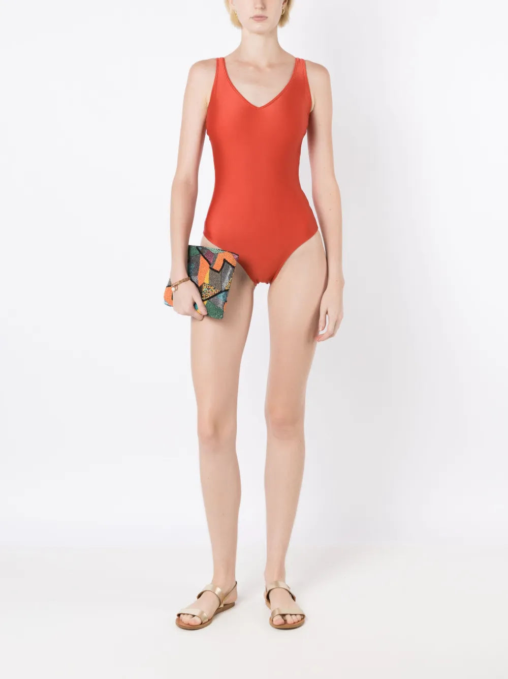 Laila Liso Open-Back Swimsuit