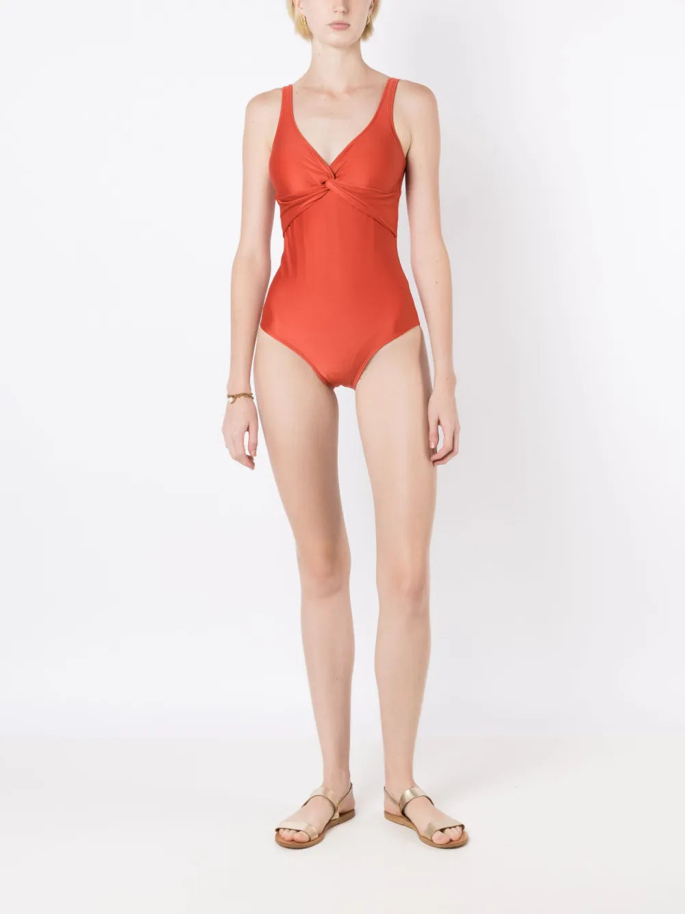 Adriana Liso Twist-Detail Swimsuit