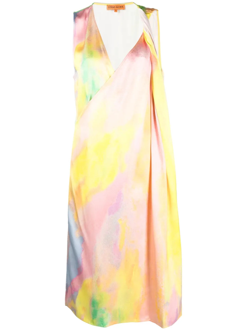 Abiti Gradient-Print Midi Dress