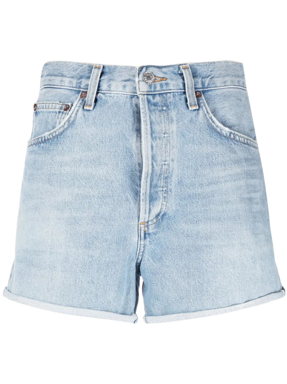 High-Rise Denim Shorts