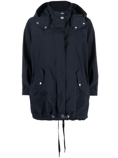 Drawstring Hooded Parka
