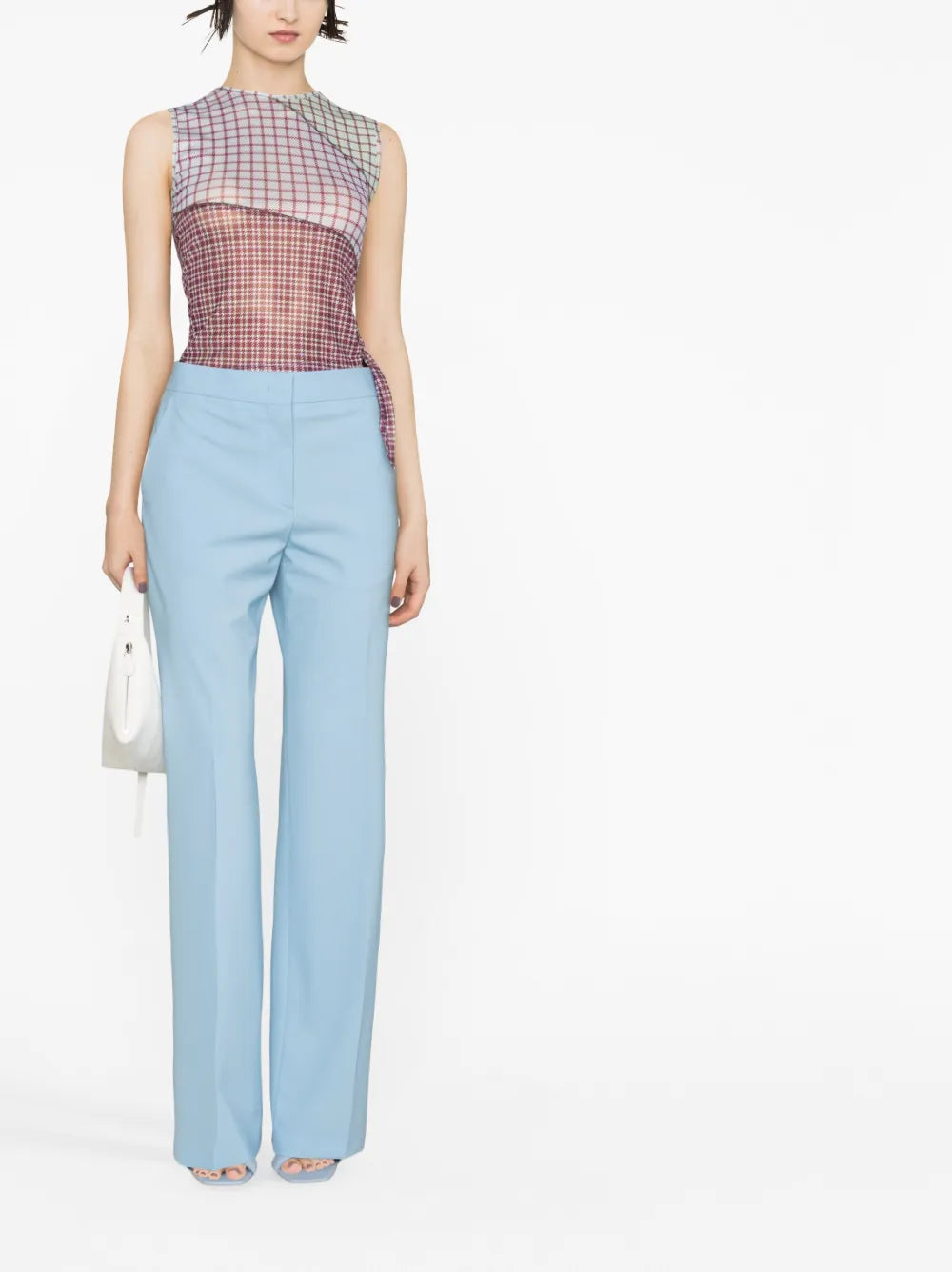 High-Waisted Virgin Wool Trousers
