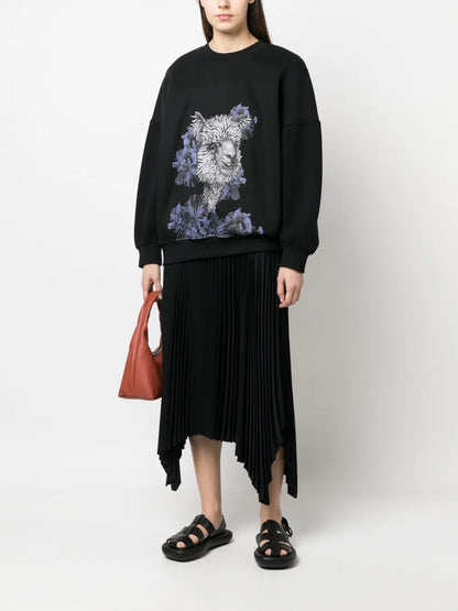 Graphic-Print Jumper