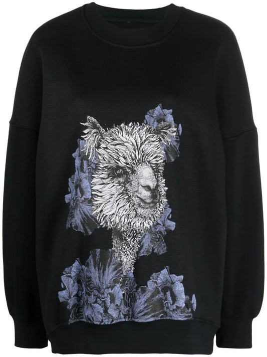 Graphic-Print Jumper