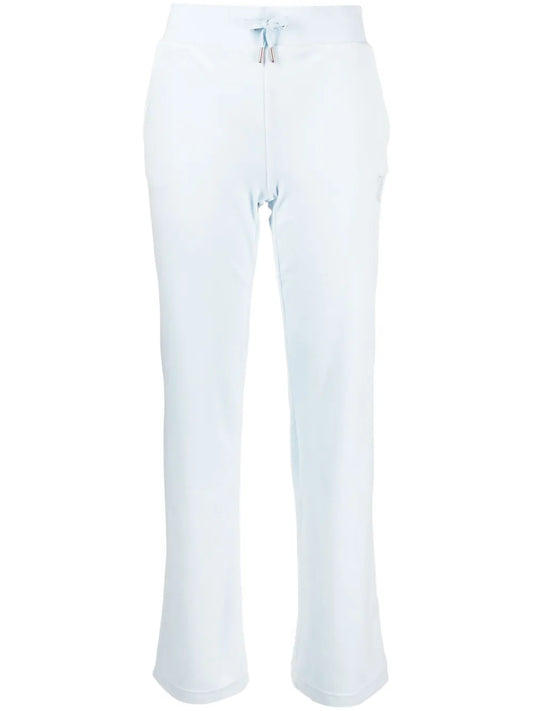 Rhinestone Embellished-Logo Track Pants