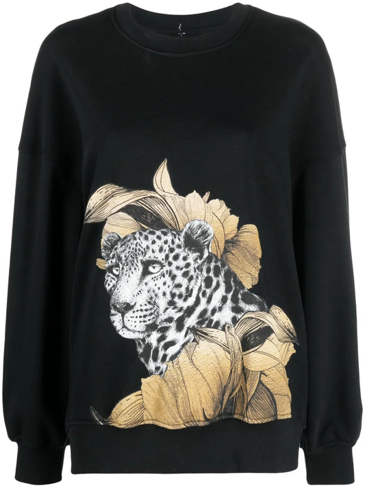 Graphic-Print Crew-Neck Sweashirt