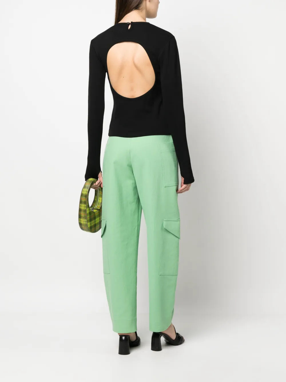Plain Open-Back Sweatshirt