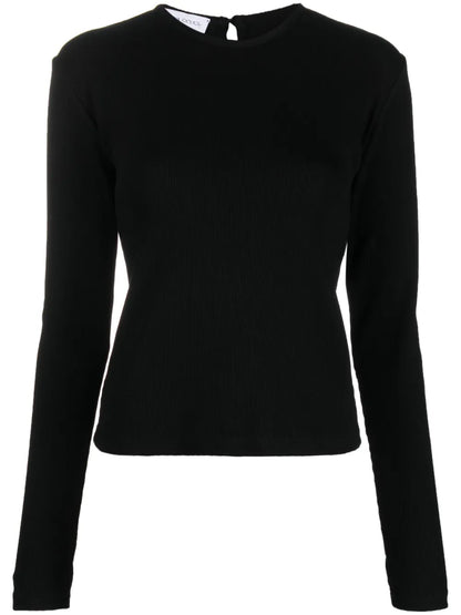 Plain Open-Back Sweatshirt