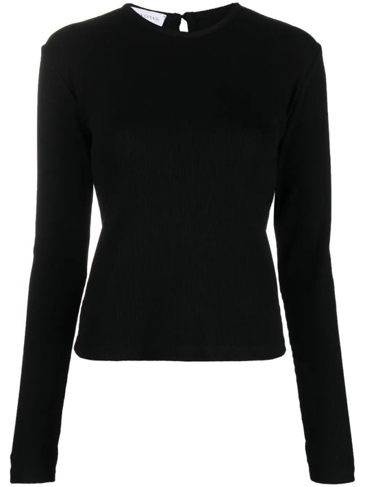 Plain Open-Back Sweatshirt