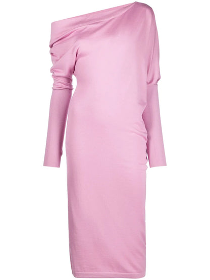 Off-Shoulder Jumper Dress