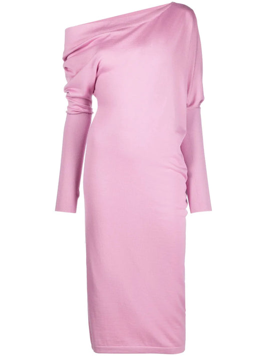 Off-Shoulder Jumper Dress
