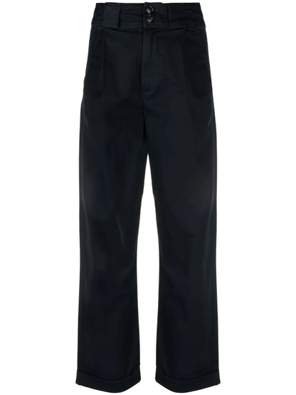 High-Waisted Wide-Leg Trousers